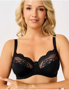 Бюстгальтер мягкий на косточках Misstyle 2512 черный, Цвет: черный, Размеры: 80E, изображение 3