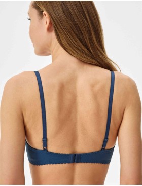 Кружевной мягкий бюстгальтер Misstyle 2543 французский синий, Цвет: французский синий, Размеры: 75A, изображение 2