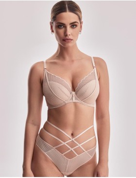 Бюстгальтер балконет пуш-ап Alles CHITA P-UP бежевый, Цвет: бежевый, Размеры: 80C, изображение 4