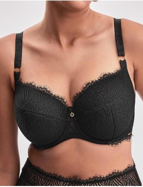 Бюстгальтер полумягкий Alles ZARINA PU black, Цвет: черный, Размеры: 70G