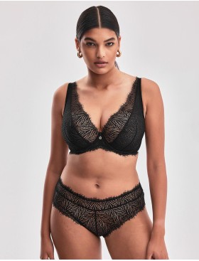 Кружевные трусы слипы Alles ZARINA black, Цвет: черный, Размеры: S, изображение 3
