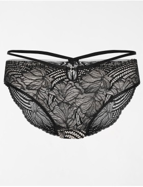 Трусики бразилиана кружевные Esotiq SHIRLEY 39488 черно-бежевый, Цвет: черный с бежевым, Размеры: S, изображение 6