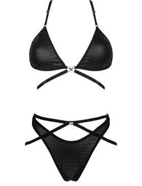 Соблазнительный комплект Obsessive COBRA NIVE SET, Цвет: черный, Размеры: L/XL, изображение 4