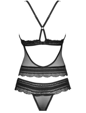 Комплект топ + шорты Obsessive IVANNES SET, Цвет: черный, Размеры: S/M, изображение 5