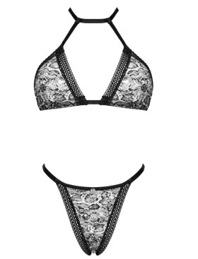 Сексуальный комплект Obsessive XENITA SET, Цвет: черно-бежевый, Размеры: S/M, изображение 5