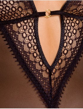 Боди с кружевными вставками CASMIR DENERYS BODY black, Цвет: черный, Размеры: L/XL, изображение 3