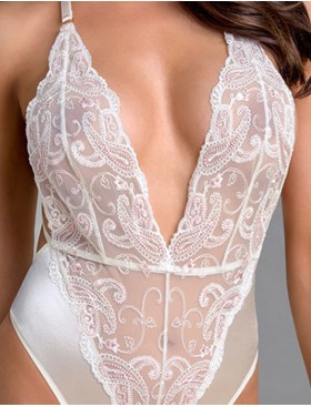 Чувственное боди CASMIR INOE BODY, Цвет: экрю, Размеры: 2XL/3XL, изображение 3