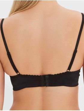 Бюстгальтер балконет Elli 5000 черный, Цвет: черный, Размеры: 80B, изображение 2