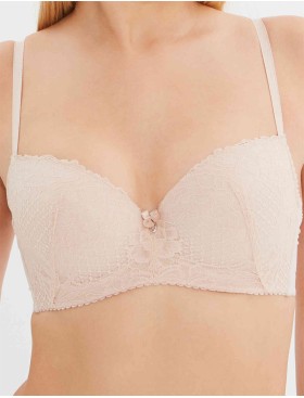 Бюстгальтер балконет Elli 5000 серебристый пион, Цвет: серебристый пион, Размеры: 75C