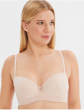 Бюстгальтер балконет Elli 5000 серебристый пион, Цвет: серебристый пион, Размеры: 75C, изображение 3