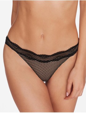 Трусики танга Esotiq BLESSY 40593, Цвет: черный+беж, Размеры: S