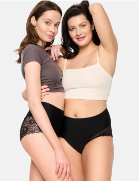 Набор высоких трусов Esotiq PANSY 40282 (2 шт) черный, Цвет: черный, Размеры: S