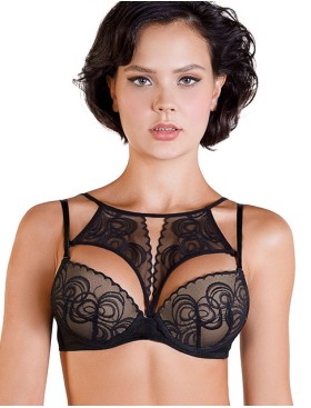 Бюстгальтер балконет Mioocchi NICOLE 7771 nero, Цвет: nero (черный), Размеры: 70B