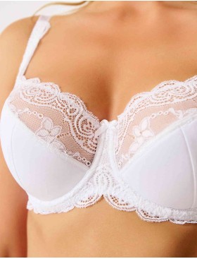 Бюстгальтер полумягкий VOVA SNEJANNA V54023 белый, Цвет: белый, Размеры: 70I, изображение 5