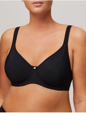 Бюстгальтер-минимайзер мягкий Ysabel Mora 10047 ESSENTIALS черный, Цвет: черный, Размеры: 85D