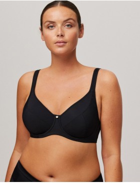 Бюстгальтер-минимайзер мягкий Ysabel Mora 10047 ESSENTIALS черный, Цвет: черный, Размеры: 85D, изображение 3