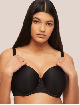 Бюстгальтер поролоновый гладкий Kinga HEIDI 861-BC черный, Цвет: черный, Размеры: 80D, изображение 3