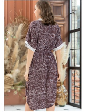 Платье-рубашка Mia-Amore CHELSEA 1789, Цвет: шоколадный+латте, Размеры: S, изображение 2