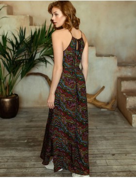 Длинный сарафан Mia-Mia REINA 16470, Цвет: коричневый, Размеры: XS, изображение 2