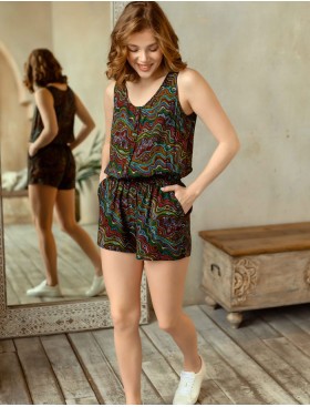 Легкий комбинезон из вискозы Mia-Mia REINA 16478, Цвет: коричневый, Размеры: S, изображение 3