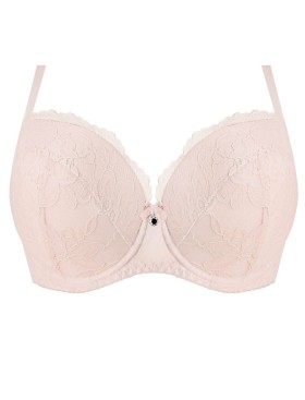 Кружевной бюстгальтер тонкий поролон Nipplex CARLA U, Цвет: пудра, Размеры: 90D, изображение 4
