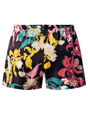 Шорты и топ из атласа Nipplex CLARISA PAJAMAS, Цвет: черный, Размеры: L, изображение 6