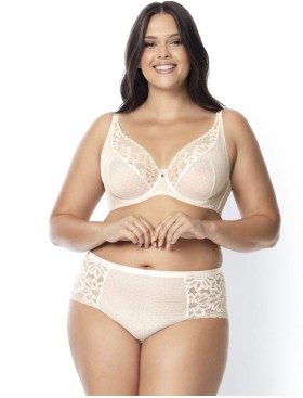 Высокие трусы слипы Nipplex CARMELA FIGI экрю, Цвет: экрю, Размеры: L, изображение 2