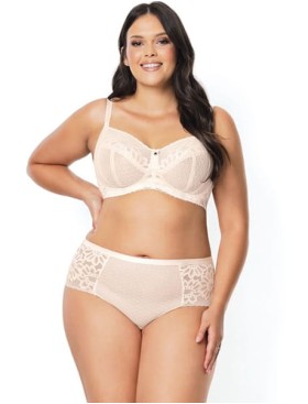 Высокие трусы слипы Nipplex CARMELA FIGI экрю, Цвет: экрю, Размеры: L, изображение 3