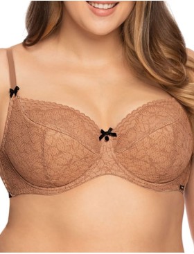 Полумягкий бюстгальтер Nipplex ELISABETH PU, Цвет: карамель, Размеры: 75H