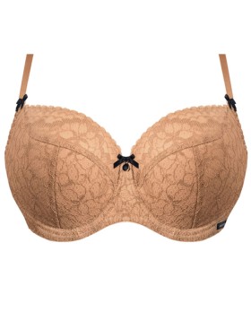 Полумягкий бюстгальтер Nipplex ELISABETH PU, Цвет: карамель, Размеры: 75H, изображение 4