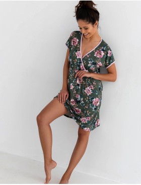 Ночная сорочка из вискозы Sensis ROSE PINK KOSZULA, Цвет: зеленый, Размеры: S, изображение 2