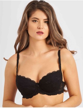 Бюстгальтер балконет пуш-ап VOVA SNEJANNA V54032 черный, Цвет: черный, Размеры: 80C, изображение 8