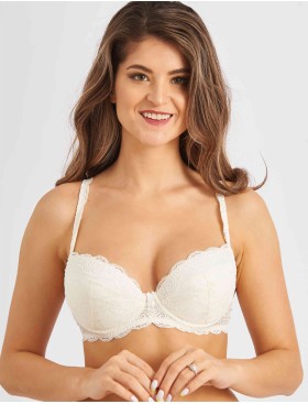 Бюстгальтер балконет пуш-ап VOVA SNEJANNA V54032 сумеречно-белый, Цвет: сумеречно-белый, Размеры: 85A, изображение 5