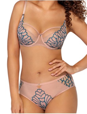 Бюстгальтер полумягкий Ava ANGEL WINGS 1927 PU туркус, Цвет: телесный+туркус, Размеры: 70E, изображение 2