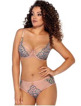 Бюстгальтер полумягкий Ava ANGEL WINGS 1927 PU туркус, Цвет: телесный+туркус, Размеры: 70E, изображение 5