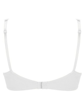 Гладкий бюстгальтер балконет Lormar PLUNGE SOFT bianco, Цвет: bianco (белый), Размеры: 85D, изображение 3