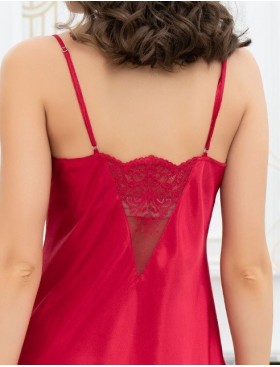 Сорочка женская шелк Mia-Amore AURELIA 3891 красный, Цвет: красный, Размеры: 3XL, изображение 7