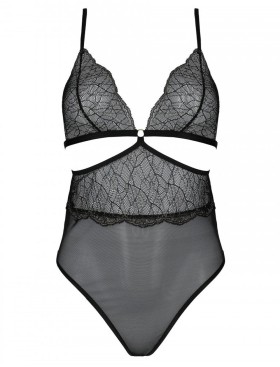 Откровенное боди Passion AMBERLY BODY black, Цвет: черный, Размеры: 6XL/7XL, изображение 4