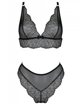 Соблазнительный комплект Passion AMBERLY SET, Цвет: черный, Размеры: S/M, изображение 3