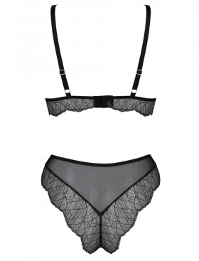 Соблазнительный комплект Passion AMBERLY SET black, Цвет: черный, Размеры: 6XL/7XL, изображение 4