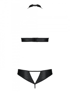 Откровенный комплект Passion MALWIA SET WITH OPEN BRA black, Цвет: черный, Размеры: 6XL/7XL, изображение 4