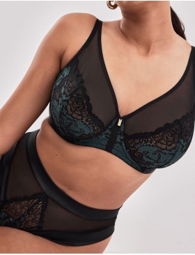 Бюстгальтер бралетт мягкий Alles MOON M BRALETTE, Цвет: черный, Размеры: 65E, изображение 2