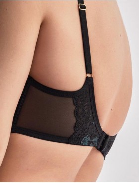 Бюстгальтер балконет пуш-ап Alles MOON P-UP, Цвет: черный, Размеры: 75F, изображение 4