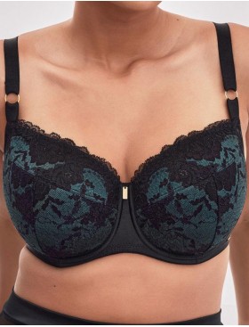 Бюстгальтер полупоролон Alles MOON PU, Цвет: черный, Размеры: 65G