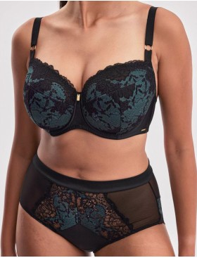 Бюстгальтер полупоролон Alles MOON PU, Цвет: черный, Размеры: 65G, изображение 2