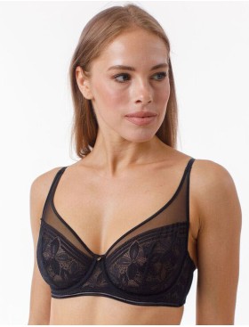 Мягкий кружевной бюстгальтер Coquette Revue IMPRESSIVE 81109-06, Цвет: черный, Размеры: 70C, изображение 3