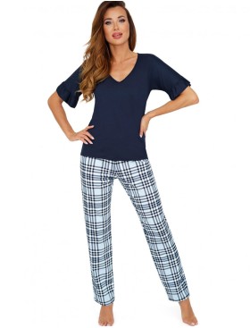 Пижамный комплект из хлопка Donna LORETTA pyjamas blue, Цвет: синий, Размеры: S, изображение 2