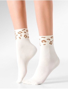 Носки из микрофибры Gabriella 703 UMA экрю, Цвет: экрю, Размеры: UN