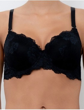 Бюстгальтер балконет Lormar FAVOLOSO nero, Цвет: nero (черный), Размеры: 70C