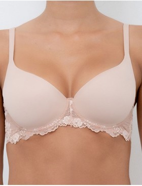 Бюстгальтер балконет Lormar MOUSSE PIZZO noisette, Цвет: noisette (телесный), Размеры: 85D